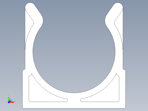 用于32mm直径的管电缆等的塑料夹安装前视缩略图
