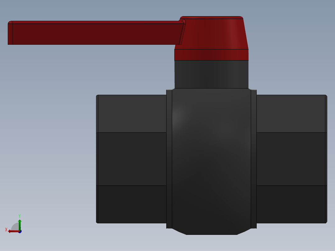 PVC管件-4in Ball valve后视图