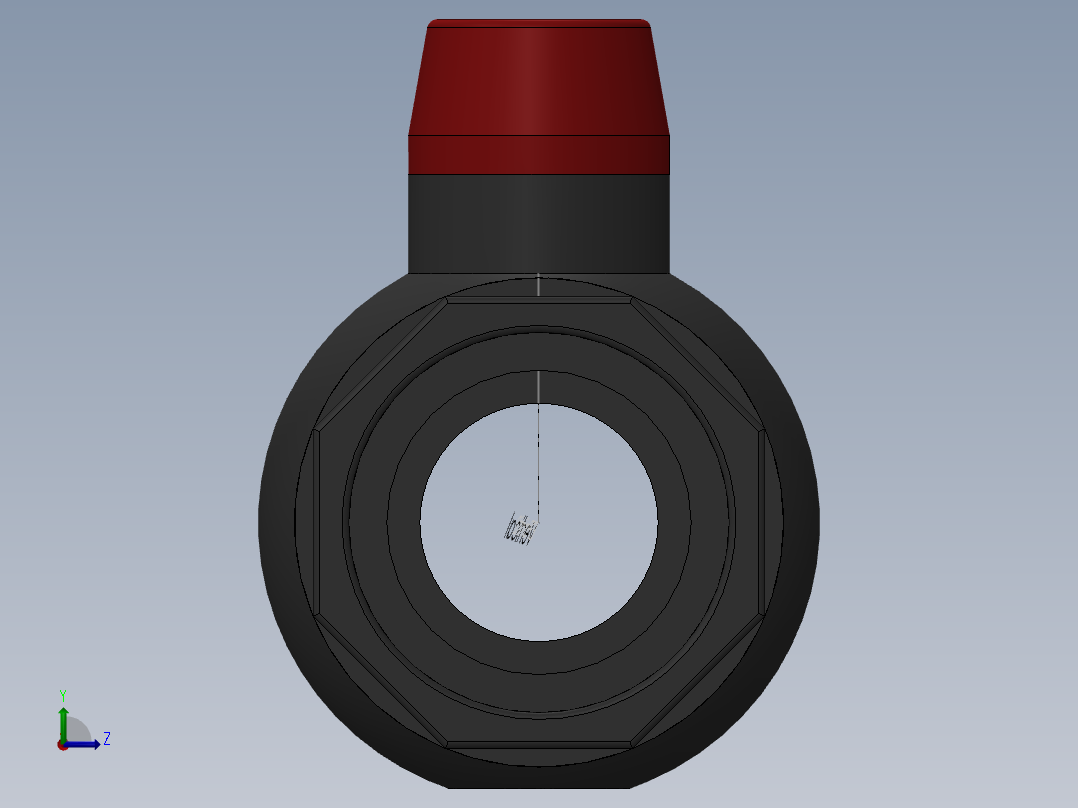 PVC管件-4in Ball valve左视图