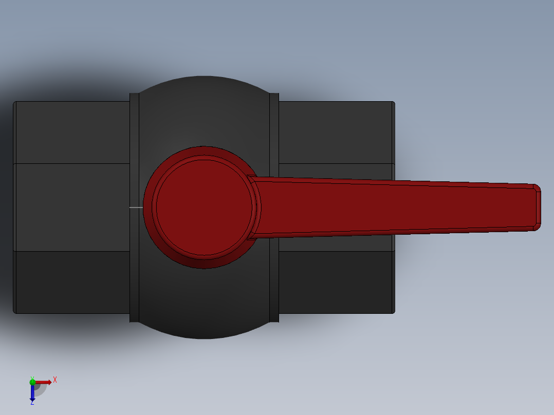 PVC管件-4in Ball valve俯视图