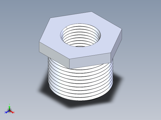 CPVC管件18-Sch80_ReducerBushing_MPTxFPT_9839-130_1in x 0.5in正等轴测缩略图