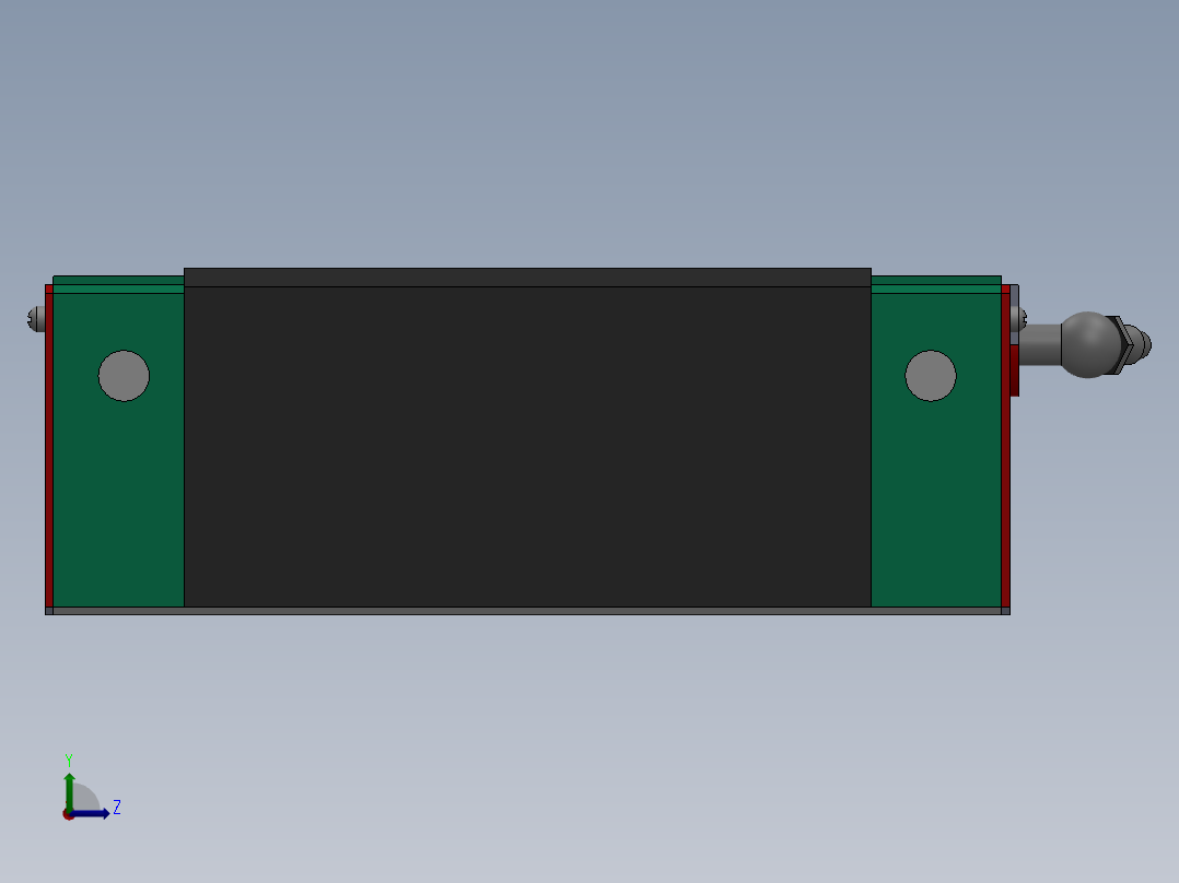 HGL-CA系列直线导轨[HGL(四方型(低))15C(重负荷)A(上锁式)]_滑块左视图