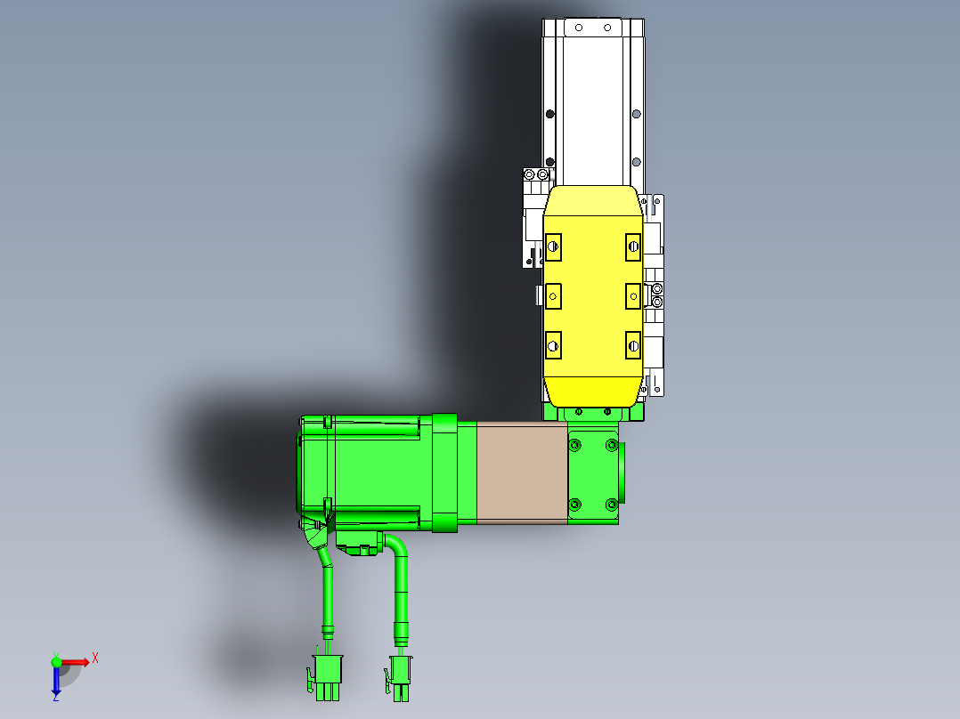 GTA内嵌同步带全封闭GTA5-BR-200W俯视图