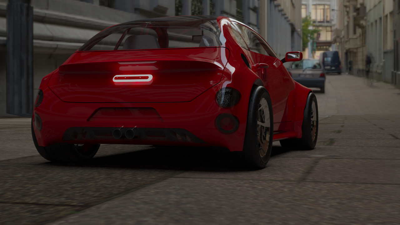 小型汽车造型3D图纸 step iges格式