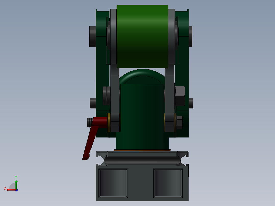 Gnome标准输送机3D模型后视图