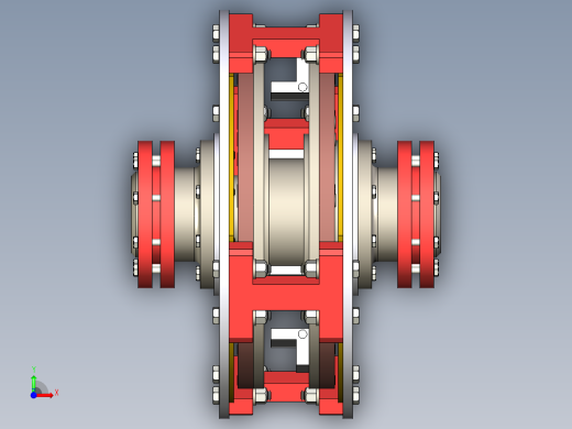 磁力耦合器三维模型前视缩略图