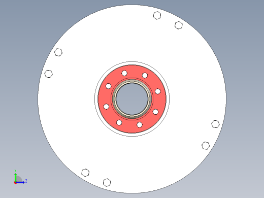 磁力耦合器三维模型左视缩略图