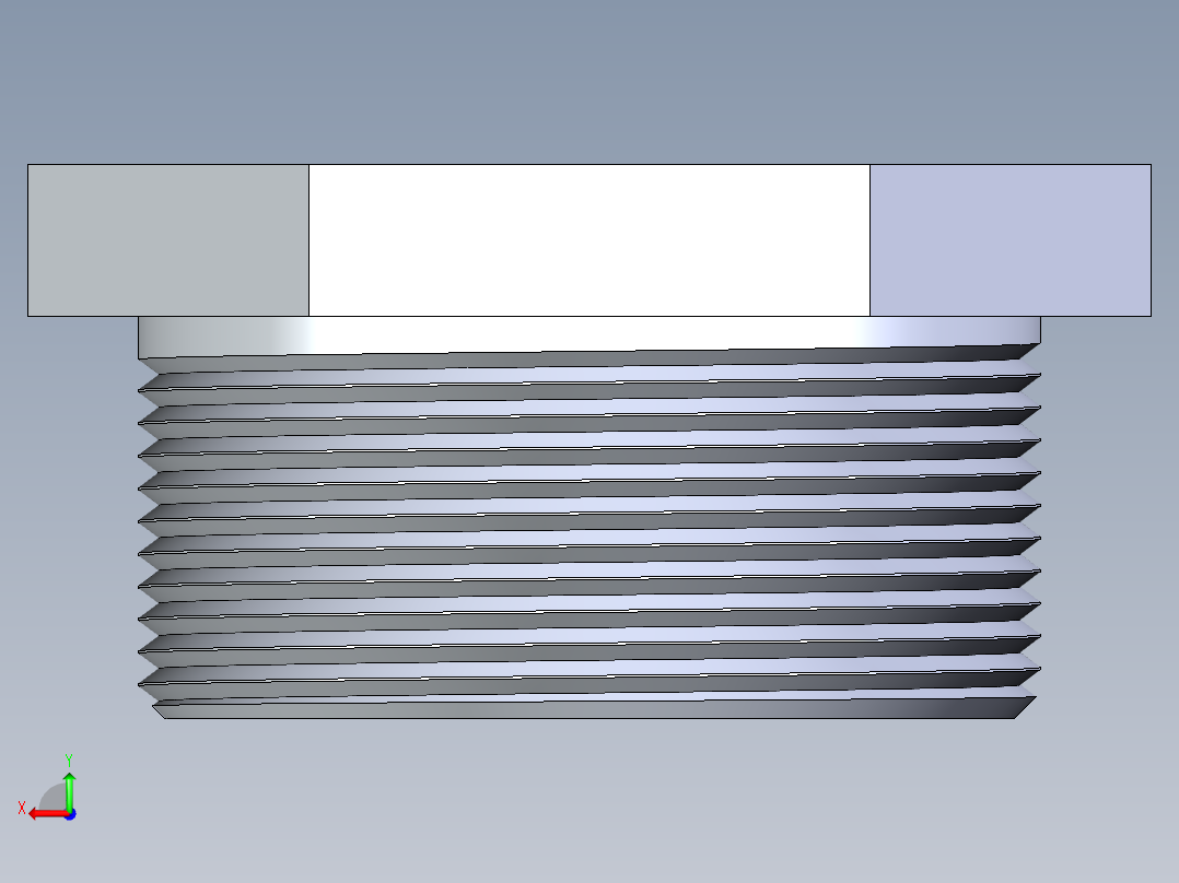 CPVC管件22-Sch80_Plug_MPT_9850-020_2in后视图