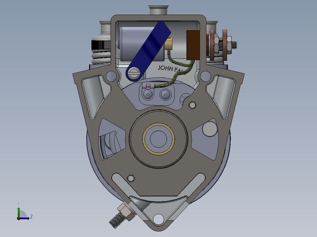 摩托车分配器总成左视图