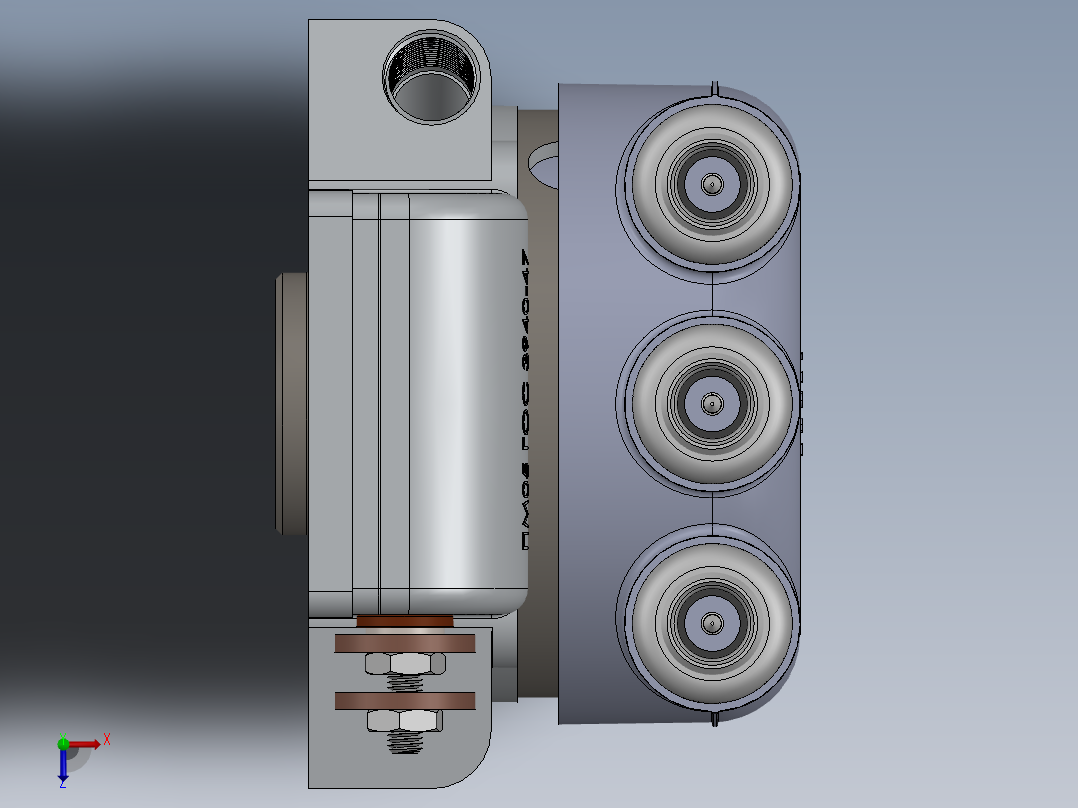 摩托车分配器总成俯视图