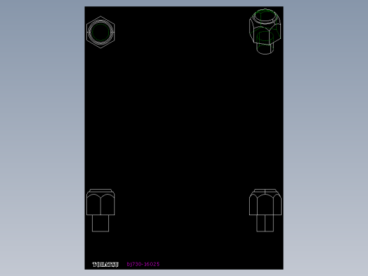 定位配件BJ730-2D多系列多零件图纸模型