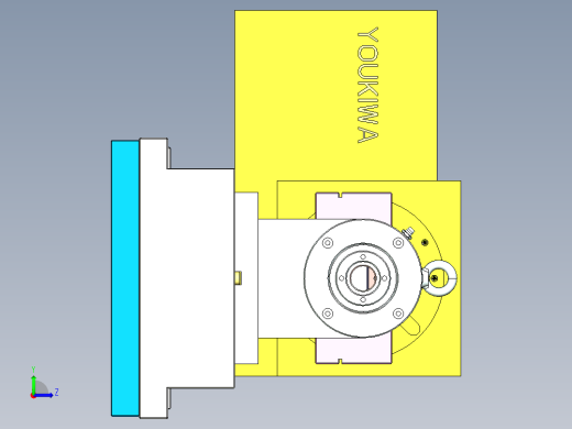 ZX550-笔记本CNC工装夹具三维模型CNC8-0526左视缩略图
