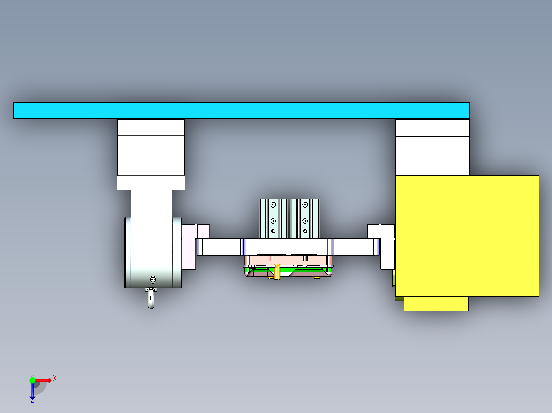 ZX550-笔记本CNC工装夹具三维模型CNC8-0526俯视图