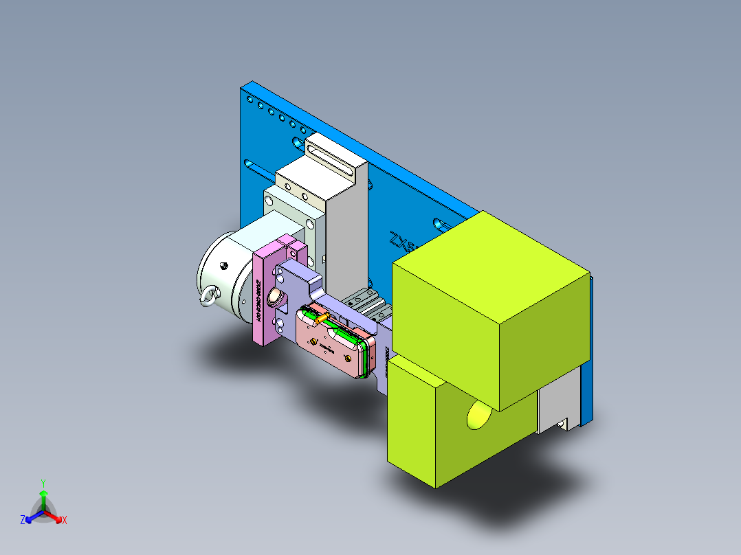 ZX550-笔记本CNC工装夹具三维模型CNC8-0526正等轴测图