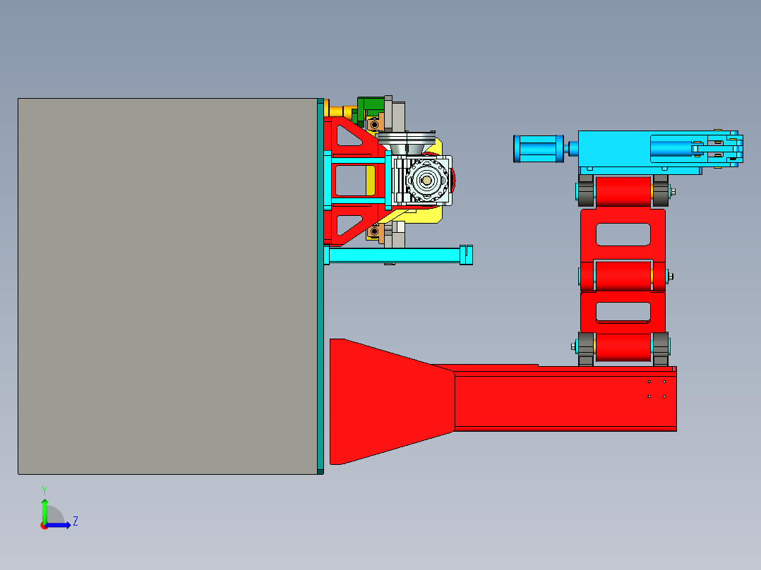 玻璃瓶盖压装设备ug10左视图