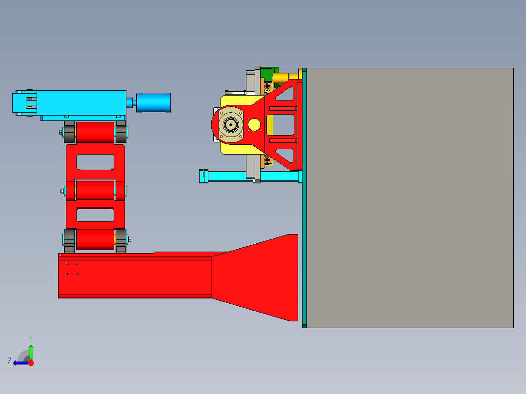玻璃瓶盖压装设备ug10右视图