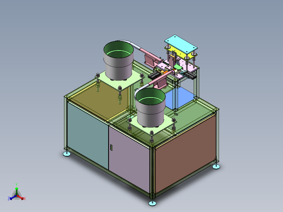 2023.02月-纽扣自动组装机sw18可编辑正等轴测图