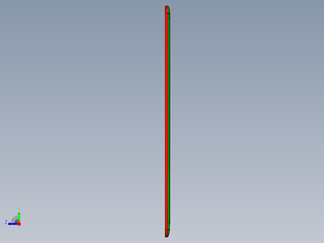 笔记本A壳全铣铣内腔结构程序模型右视图