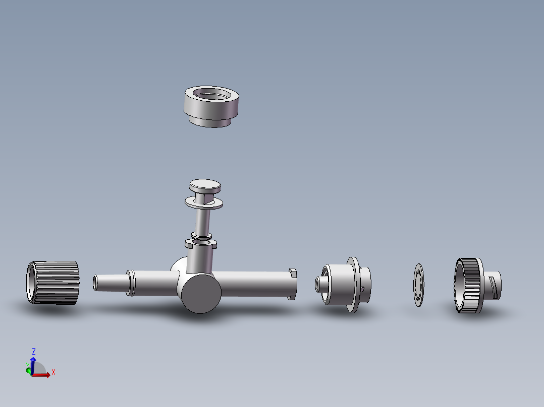 万通阀建模主视图