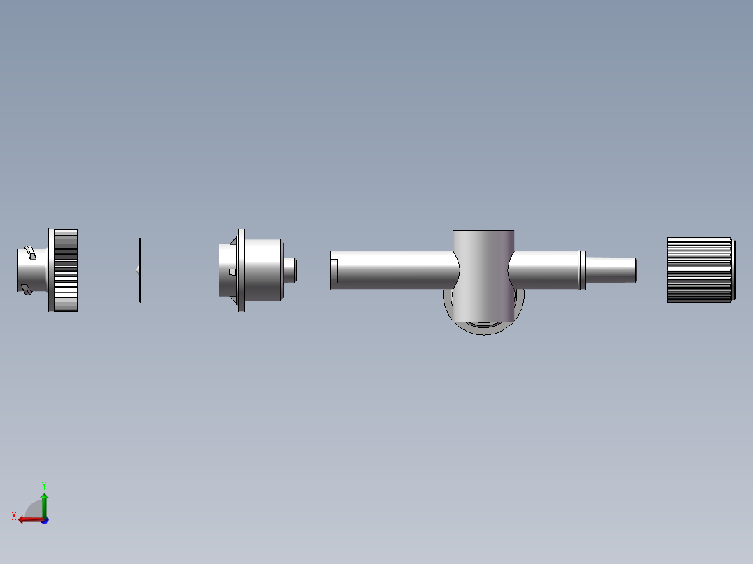 万通阀建模后视图