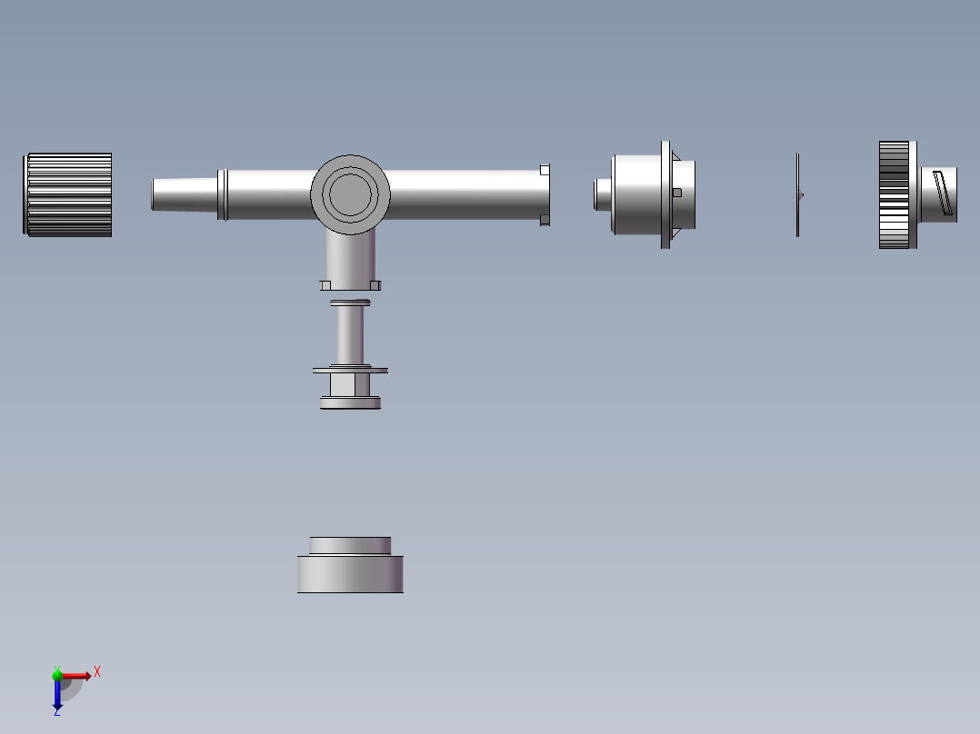 万通阀建模俯视图