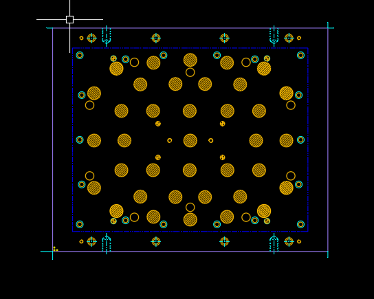 笔记本A面外壳四周侧切模具设计图