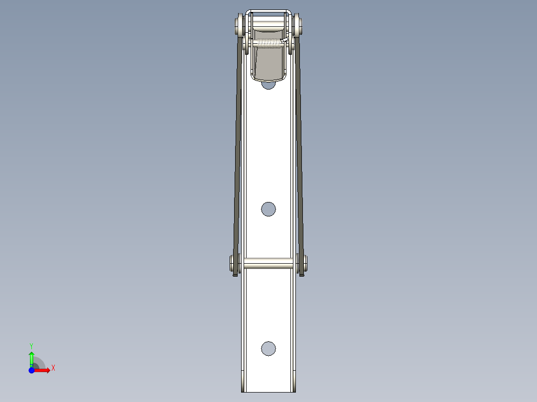 折叠货架前视图