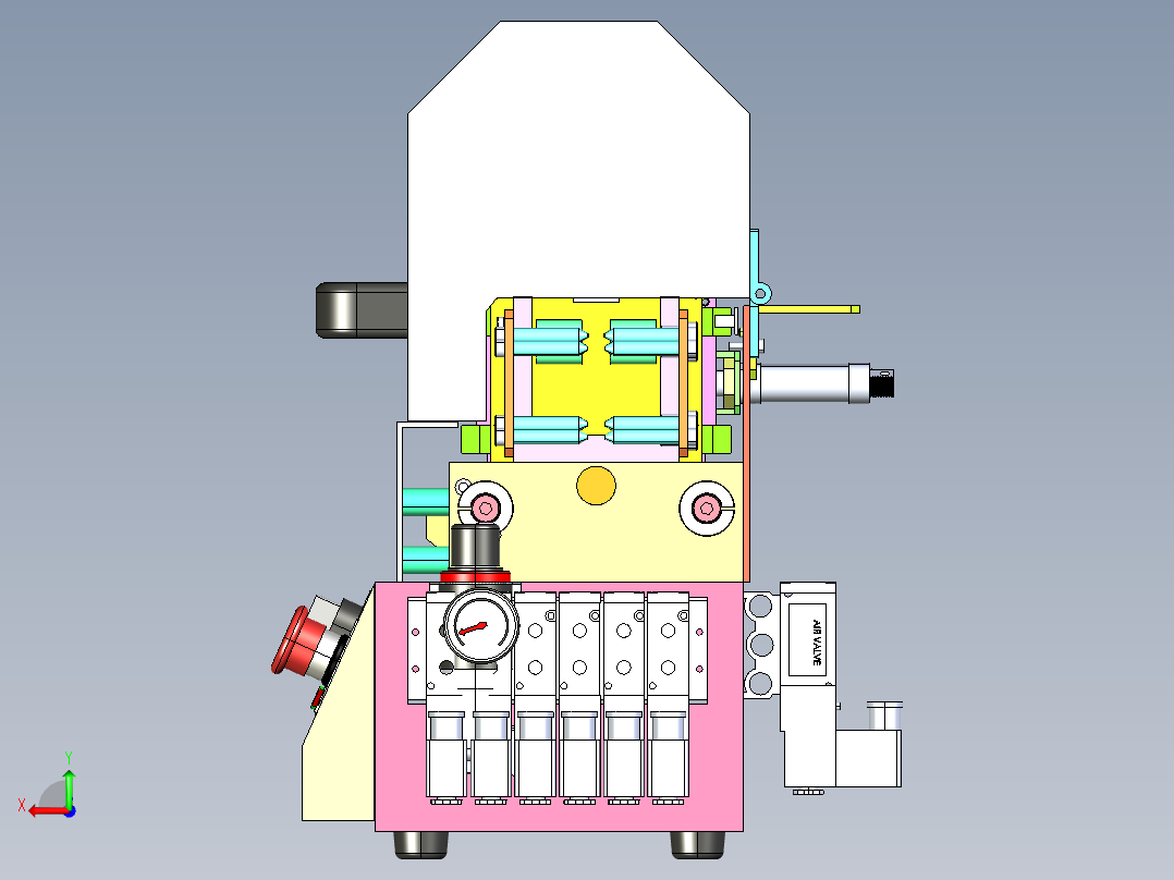B2004251-电线扭转机后视图