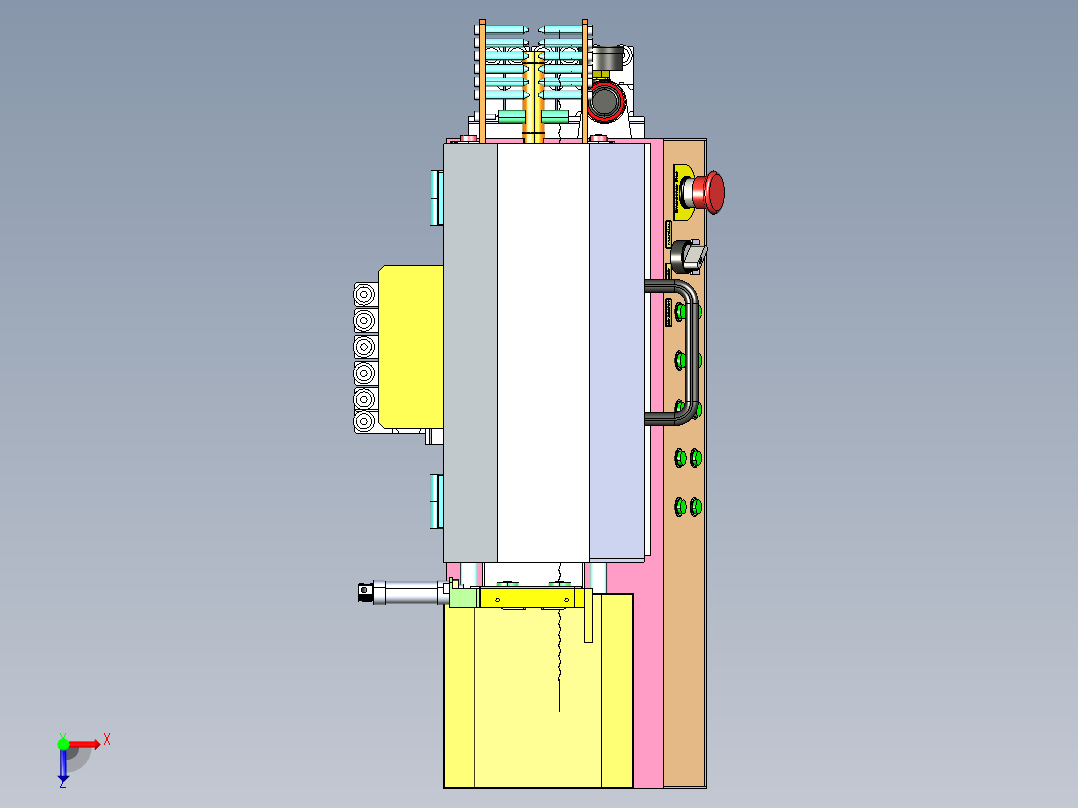 B2004251-电线扭转机俯视图