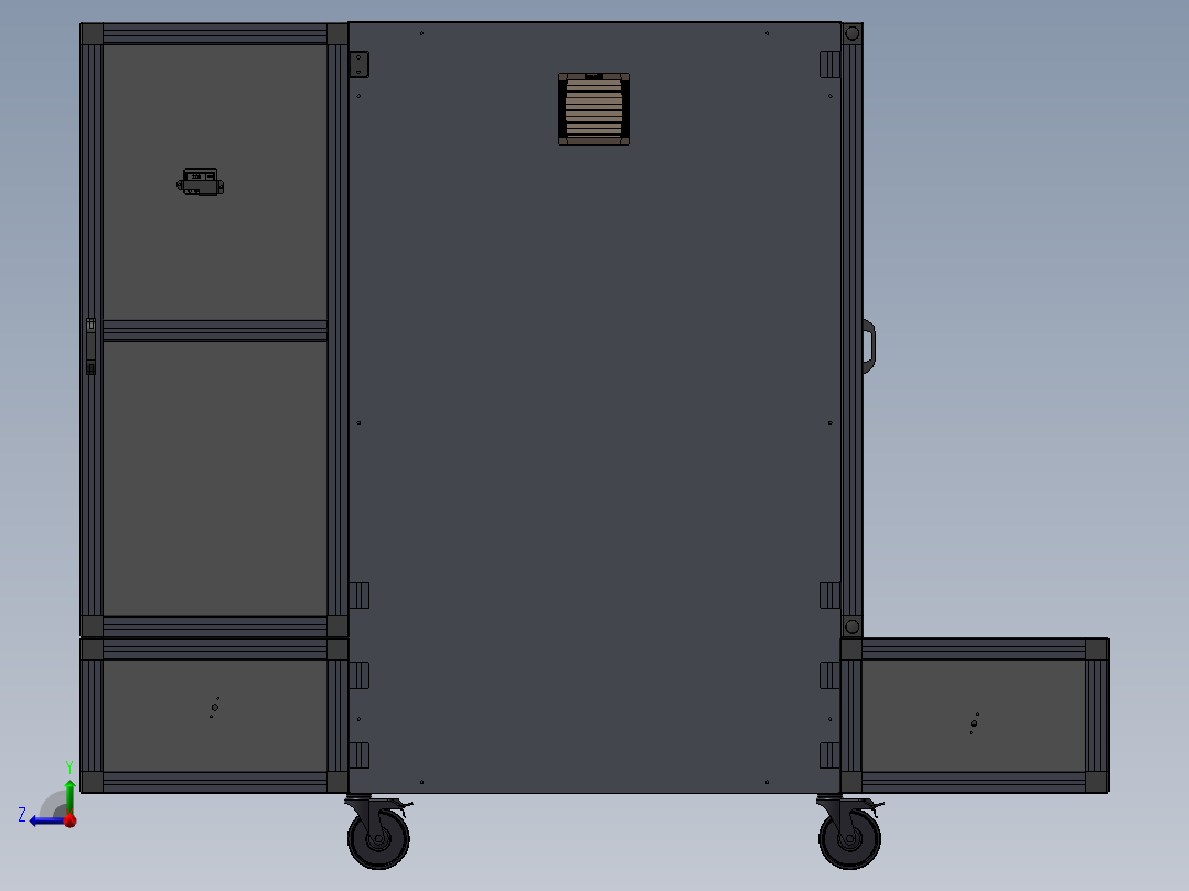 货架、物料柜右视图