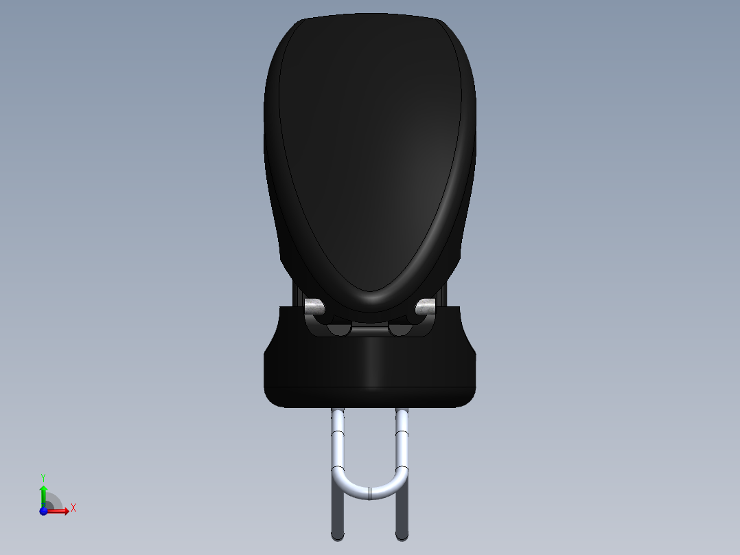 太阳镜夹前视图