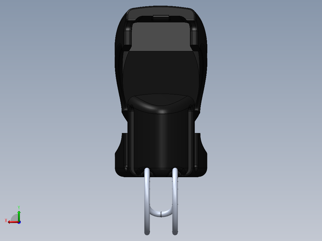 太阳镜夹后视图