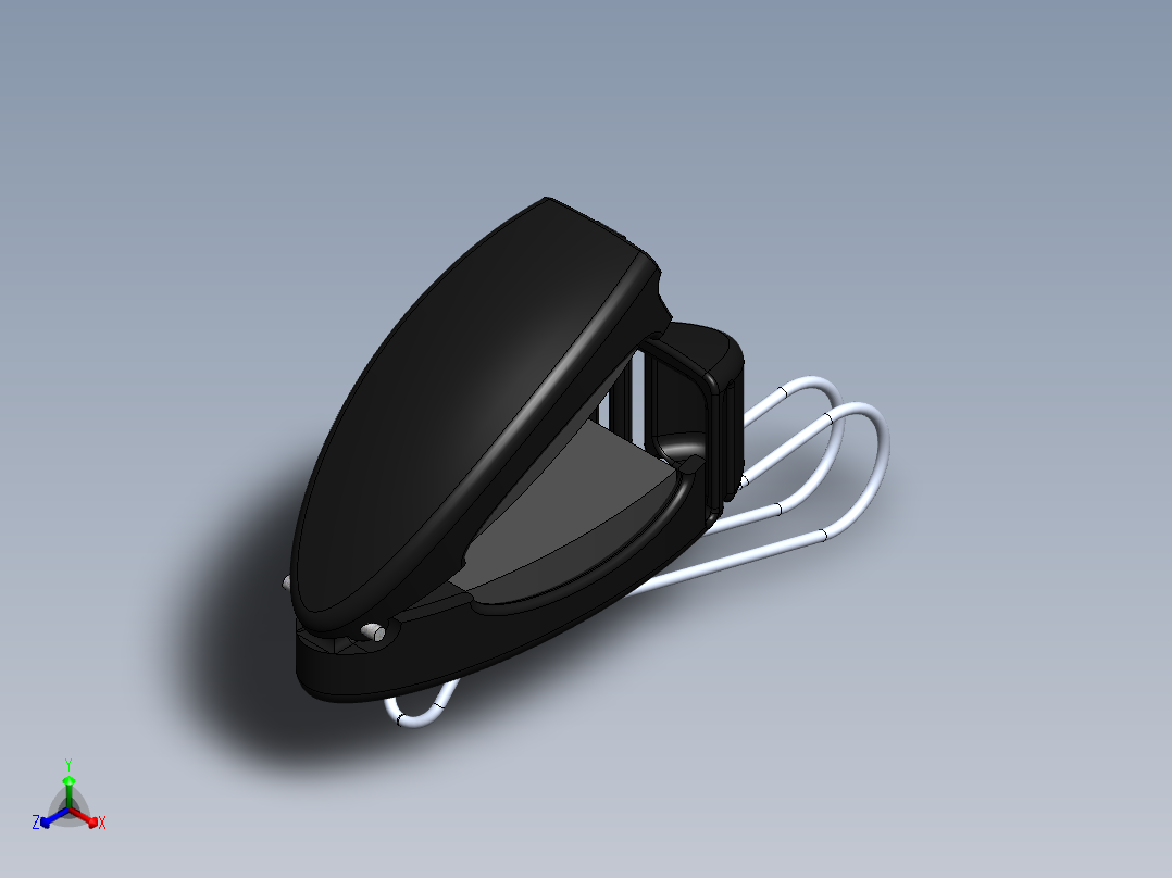 太阳镜夹正等轴测图