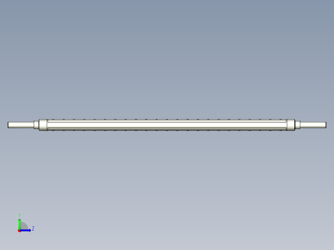 瓦片式气涨轴左视图
