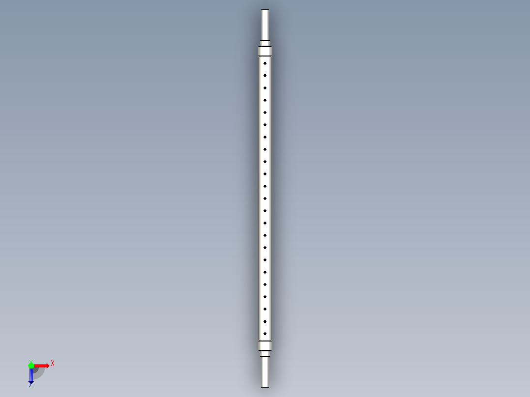 瓦片式气涨轴俯视图