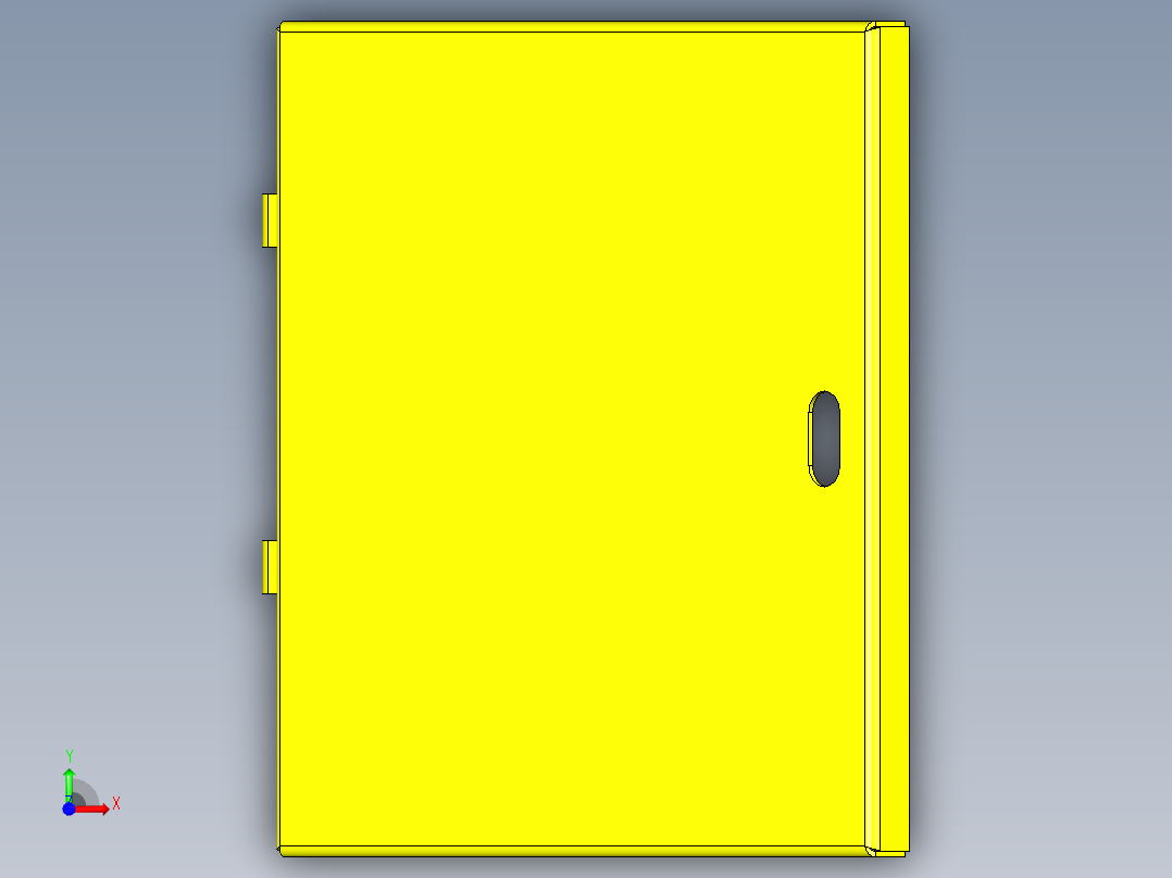 B3004595-电气箱外壳前视图