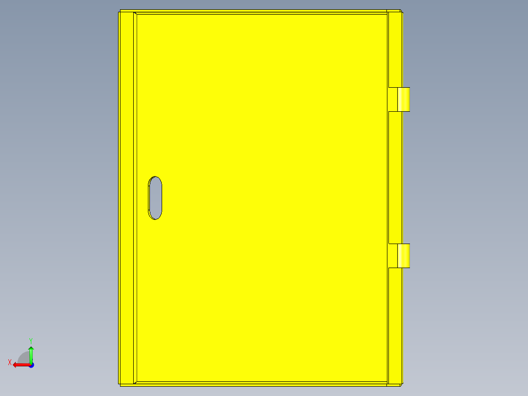 B3004595-电气箱外壳后视图