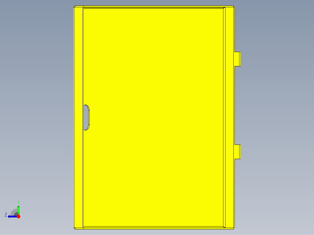 B3004595-电气箱外壳右视图