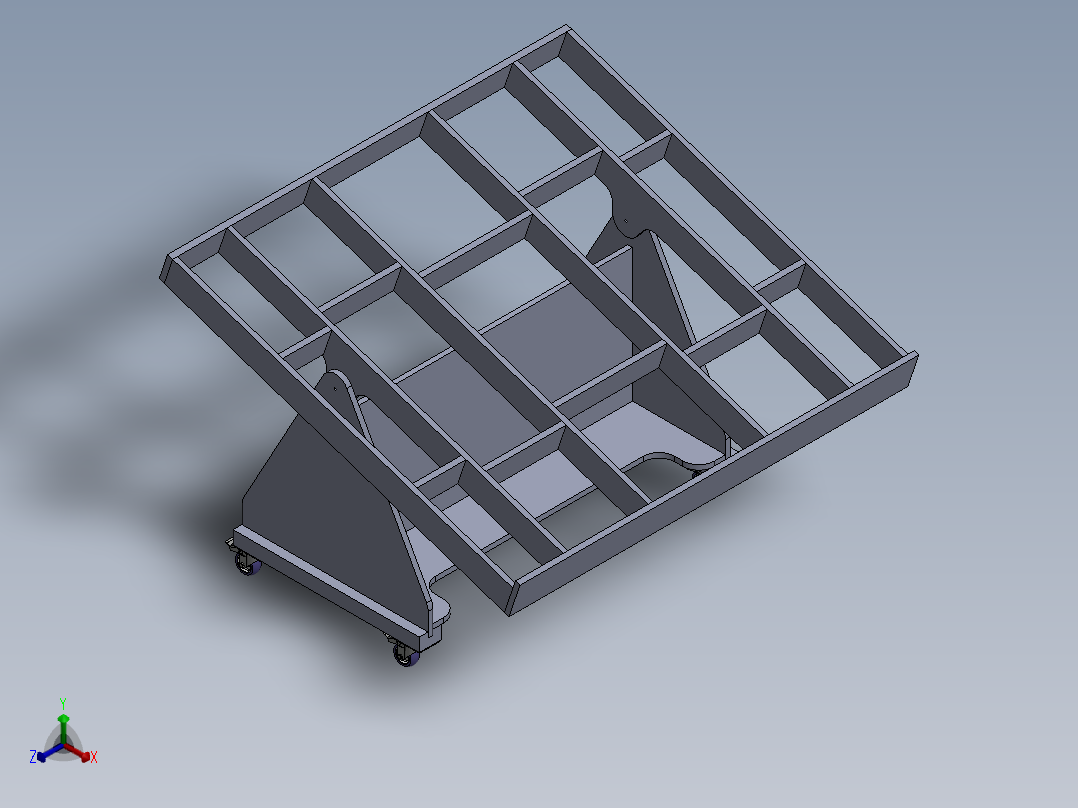 MDF 运输车正等轴测图