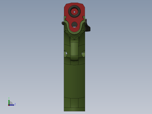 绿箭侠II-手枪壳体左视缩略图