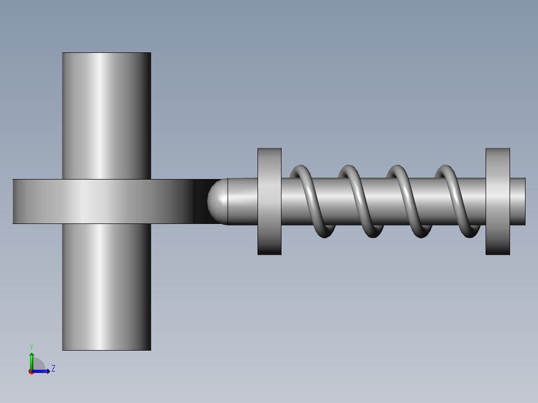A0003883-凸轮和从动件机构组件左视图