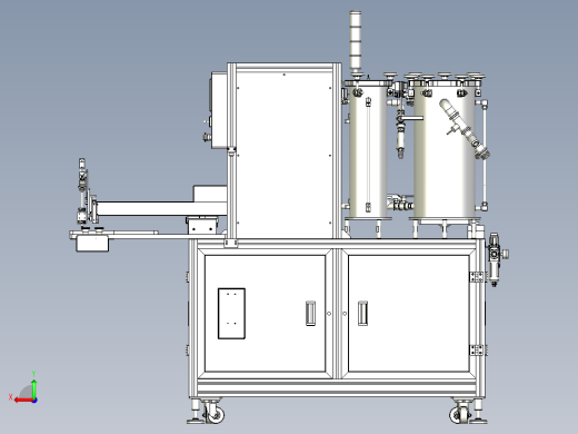 蓄电池封盖自动点胶机后视缩略图
