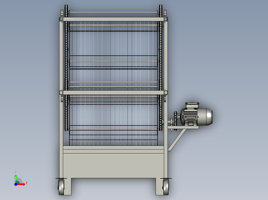 全自动循环蜡烛机前视图
