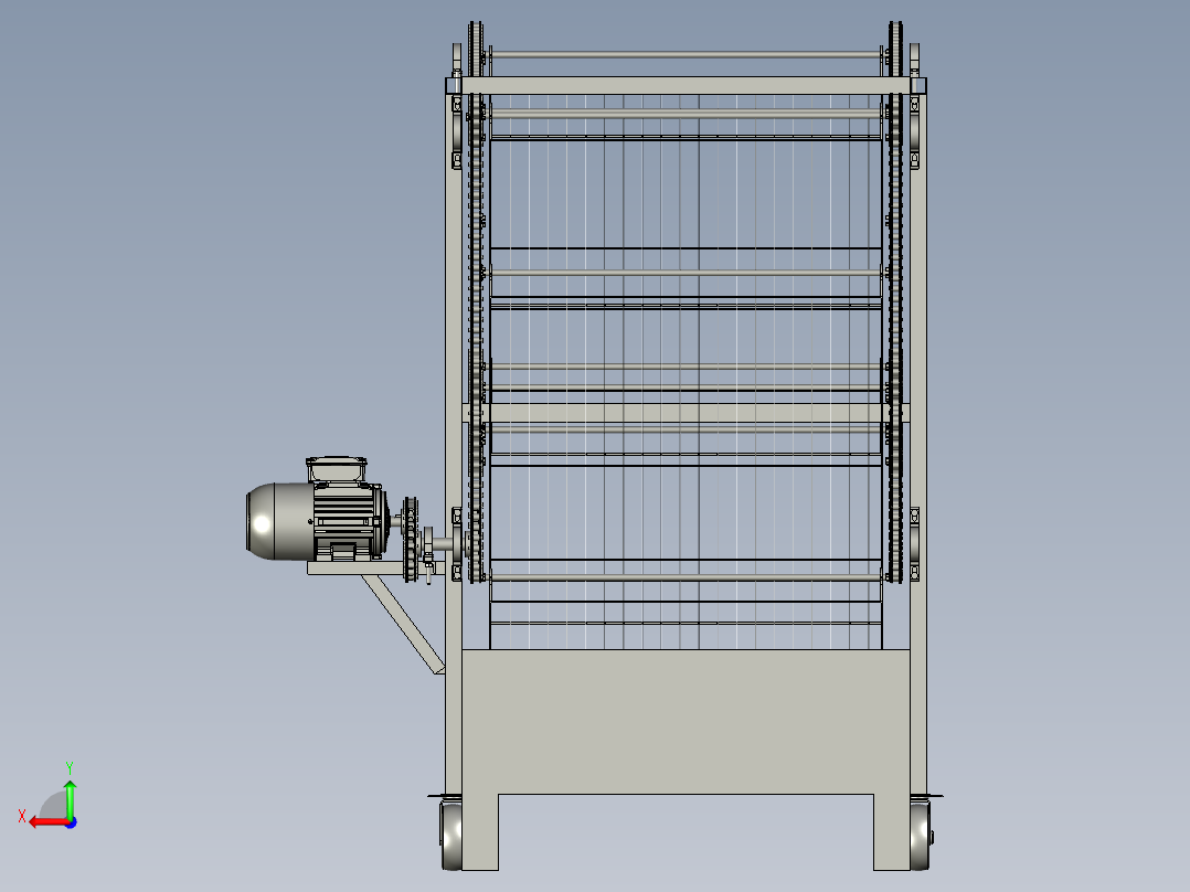 全自动循环蜡烛机后视图