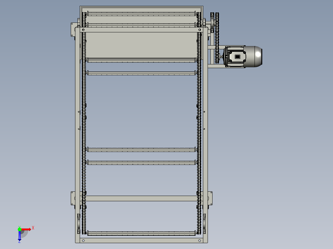 全自动循环蜡烛机俯视图