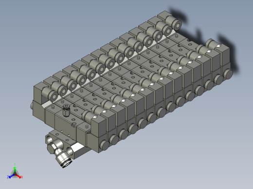 气密小气缸汇流排组件