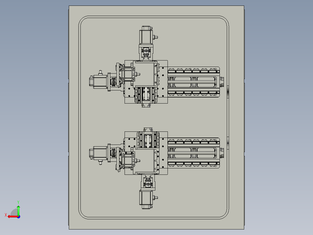 平面固着磨料研磨机后视图