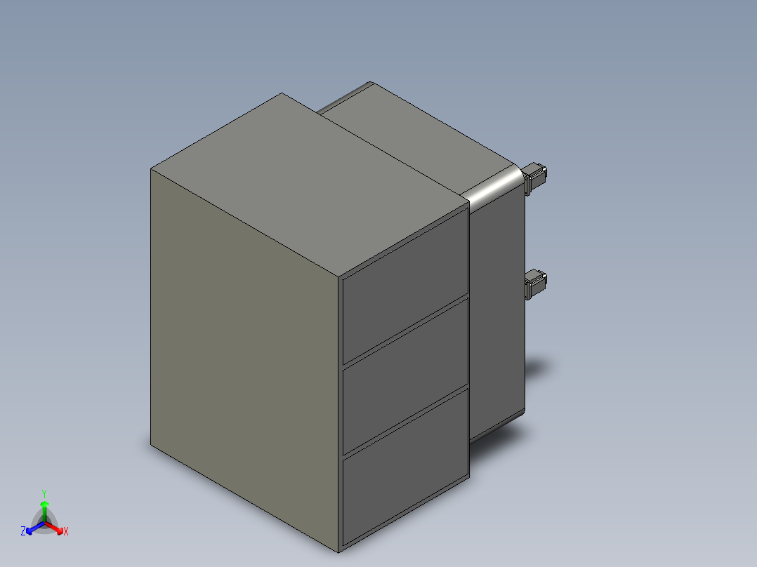 平面固着磨料研磨机正等轴测图