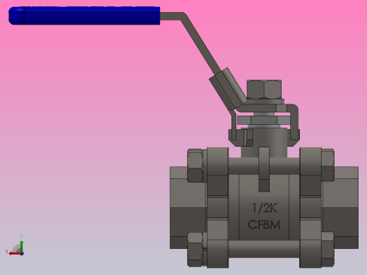 FNW-FNW310ASWD三片式内螺纹球阀后视缩略图