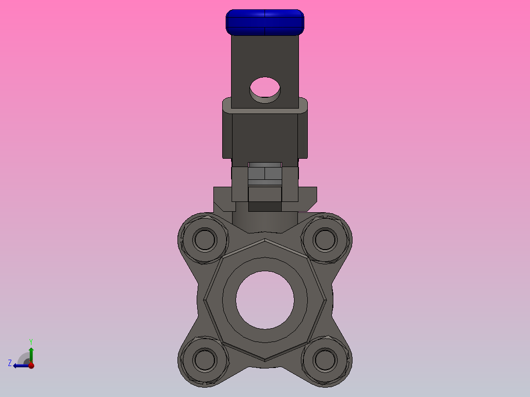 FNW-FNW310ASWD三片式内螺纹球阀右视图